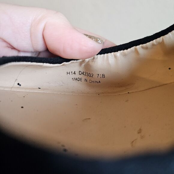 COLE HAAN AVERY BALLET BLACK GLITTER WOMENS Size 7.5B SLIP ON FLAT SHOES - Picture 6 of 6